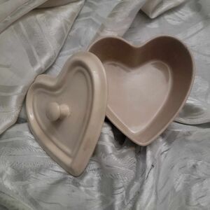Heart Shaped Ceramic Container
